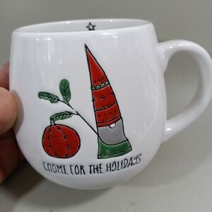 Gnome For The Holidays Coffee Tea Mug Cup Embossed